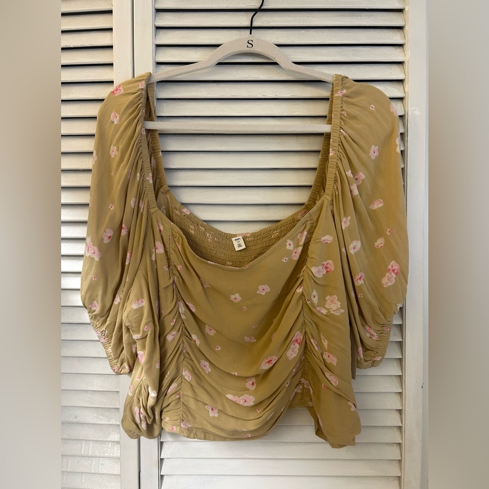 BP Floral Print Cropped Top Size 3X